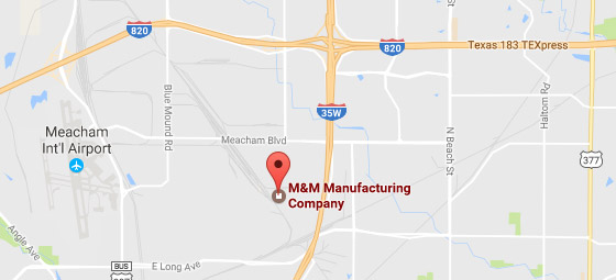 M & M Manufacturing Home Offices Map - Fort Worth, Texas