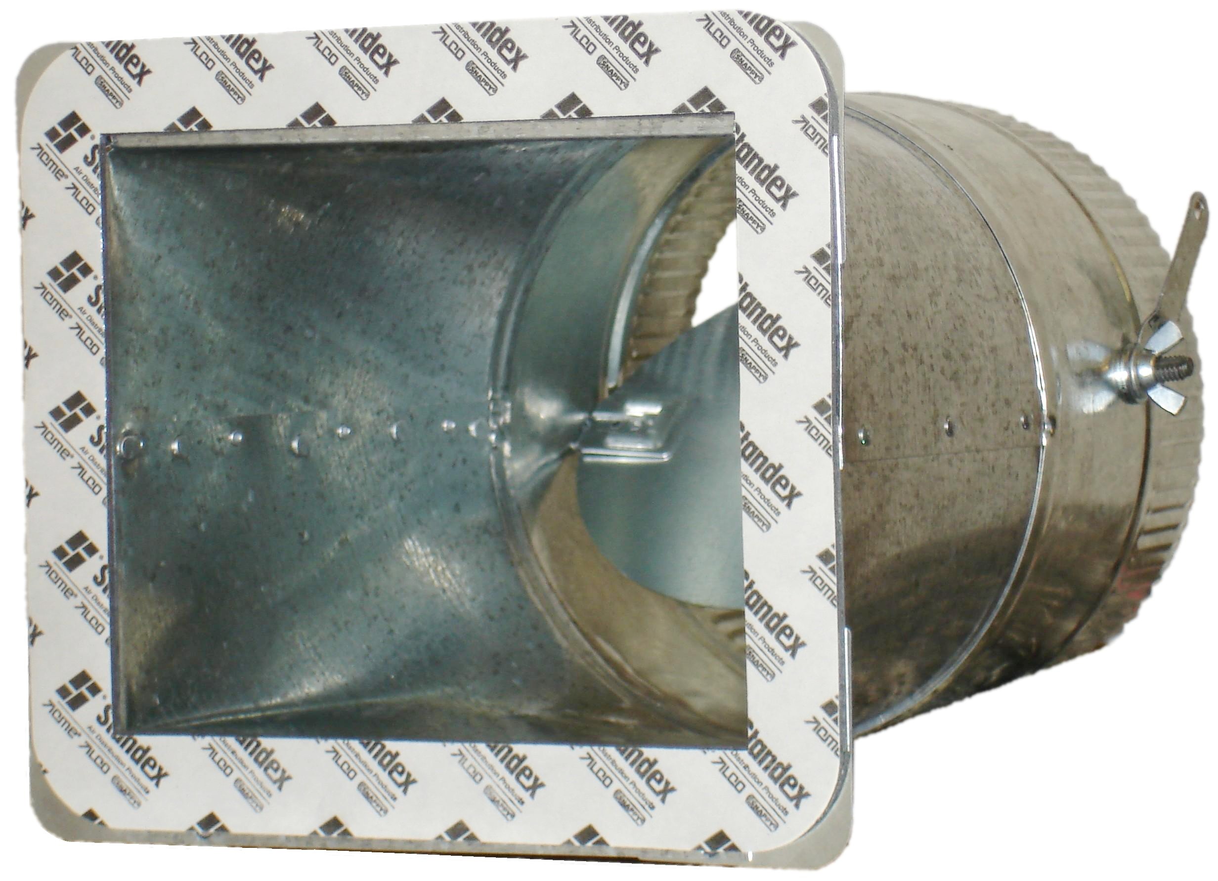 Adh Takeoff - Square to Rnd w/Damper