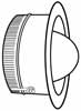 #503Atd Metal Air Tite Starting Collar With Damper M and M Manufacturing