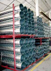 Stock G90 Round Spiral Pipe M and M Manufacturing