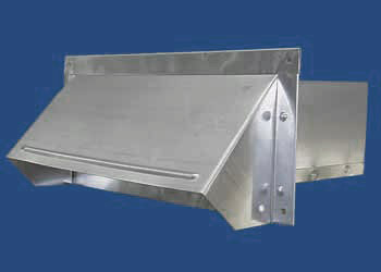 10" X 3¼" Aluminum Wall Vent With Damper