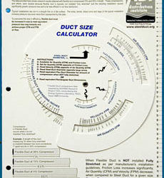 Duct Size Calculator